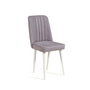Hanah Home Soho Sillón de Terciopelo Blanco - Moderno y Elegante para Salón con Patas de Carpe